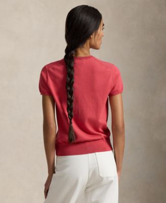 Women's Short-Sleeve Crewneck Sweater