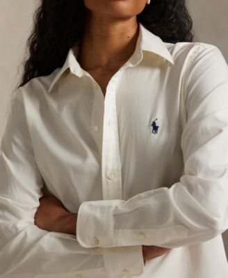 Women's Classic-Fit Cotton Twill Shirt