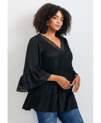 Women's Wallflower Lace Detail Tunic