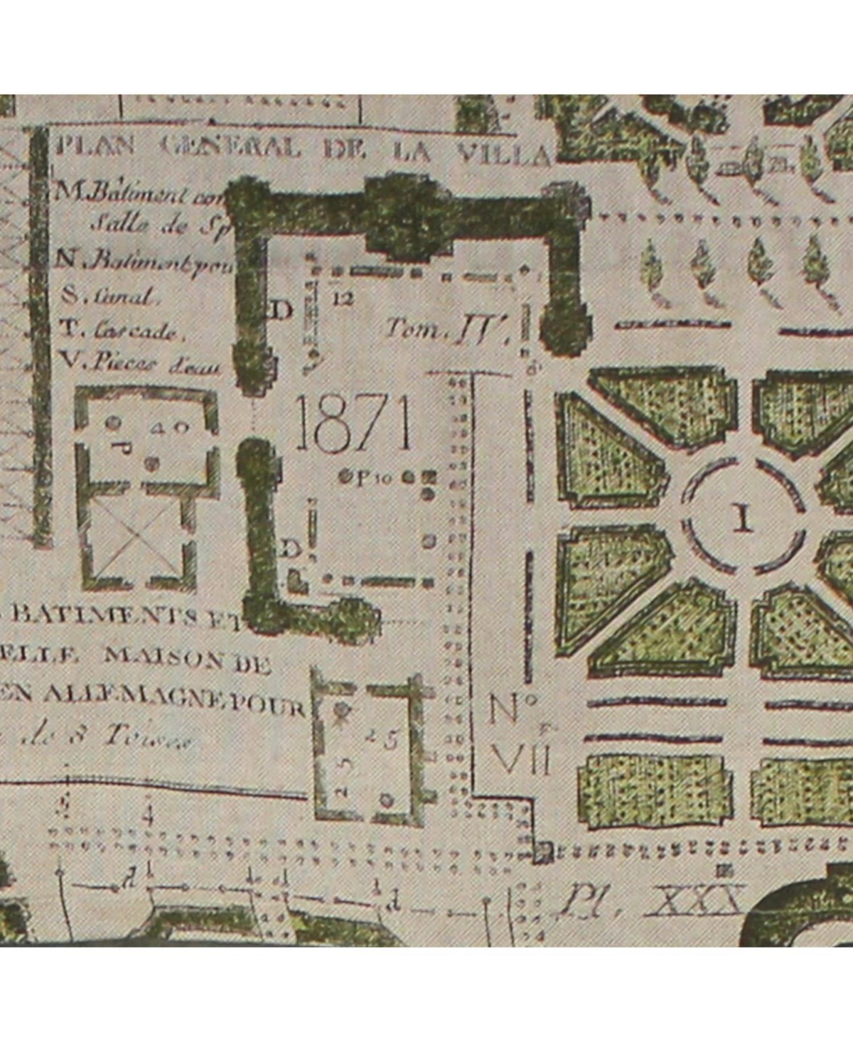 Rlf Home Le Jardin Tailored 100% Cotton with Fully Lined 3" Rod Pocket Valnance for Windows 50" x 14" Spa