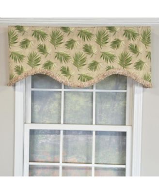 100% Cotton Hawthorn Cornice With Poly/Cotton Ivory lining Rod Pocket Valance 50" x 17" Taupe