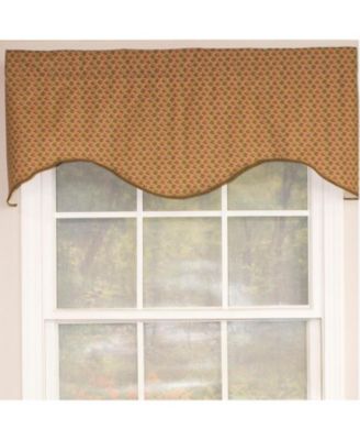 Meadow Cornice 100% Cotton with Fully Lined 3" Rod Pocket Valnance for Windows Curtains