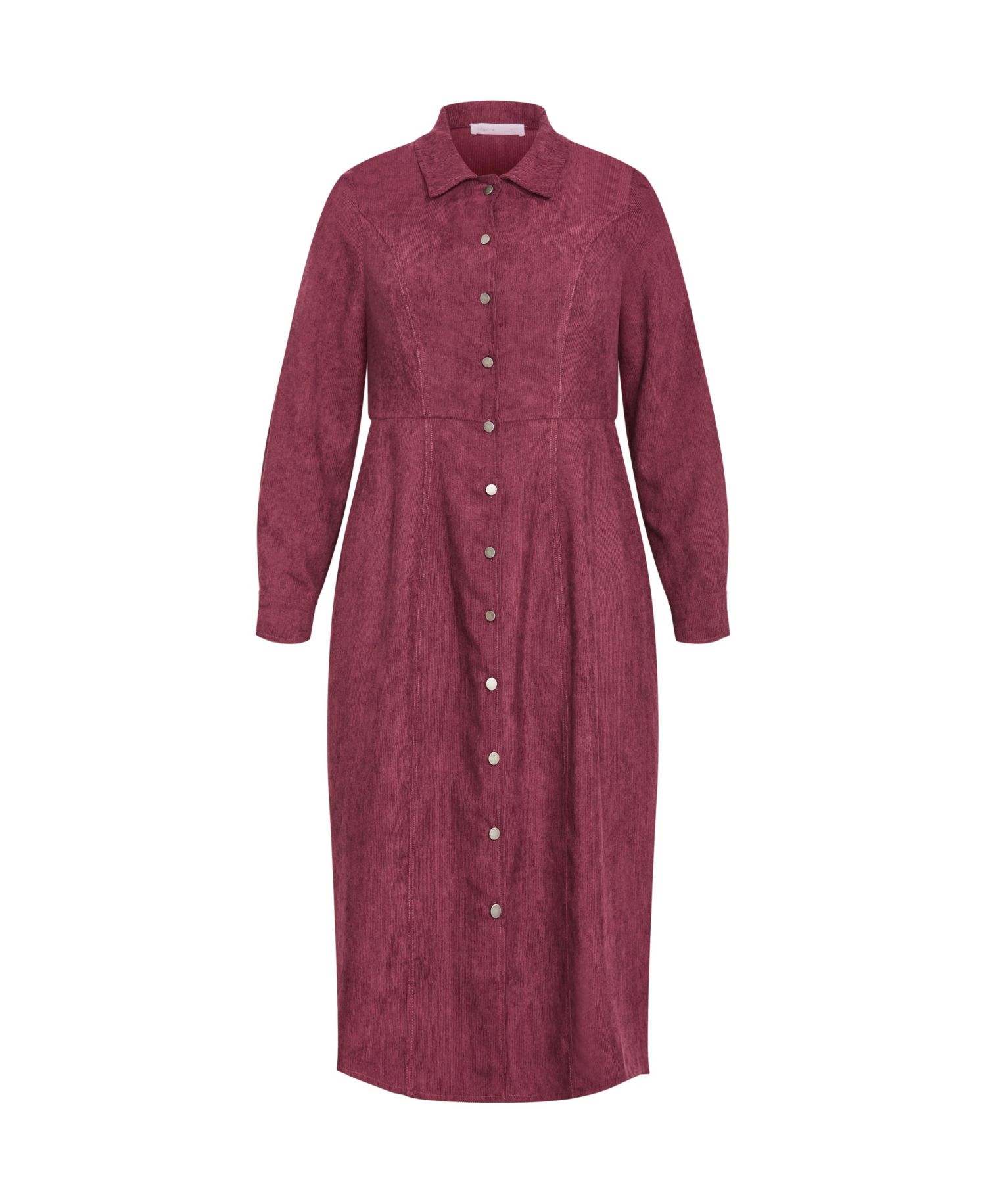 Plus Size Leia Long Sleeve Midi Dress