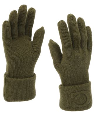 Women's Embossed C Knit Gloves