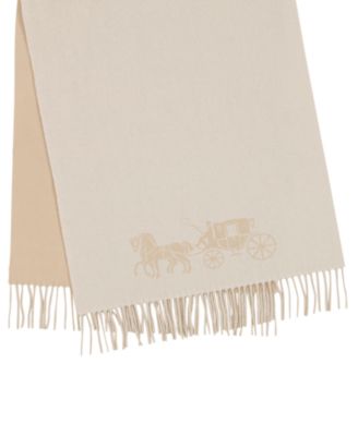 Women's Oversized Bicolor Horse and Carriage Muffler