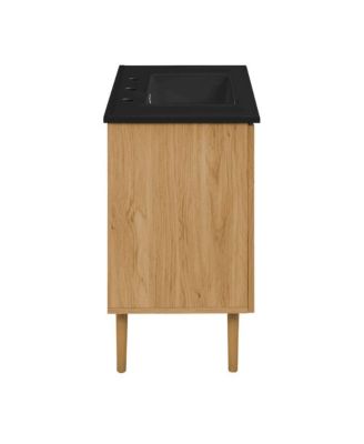 36" Freestanding Bathroom Vanity 3-Hole Widespread Sink Top