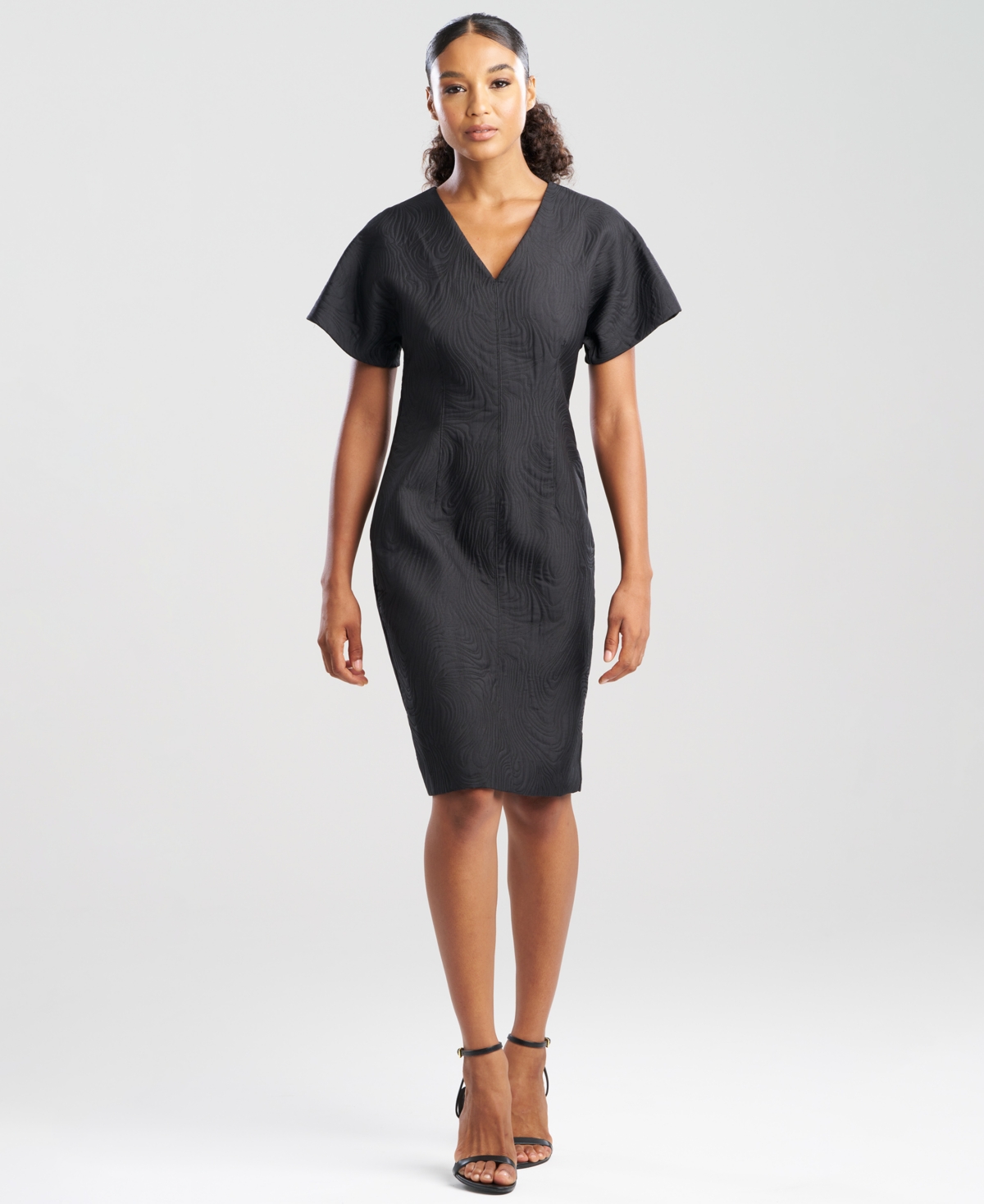 Natori Women's Swirl Short-sleeve Dress In Black