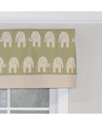 Ele Banded 100% Cotton with Fully Lined 3" Rod Pocket Valnance for Windows 50" x 15" Storm