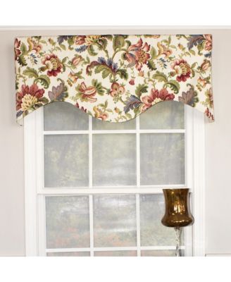Noblesse Cornice 3" Rod Pocket Valance 50" x 17" Eggshell