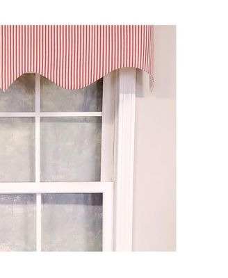 Luxurious Modern Design Classic MG-Ticking Stripe Regal Style Window Valance 50" x 17"
