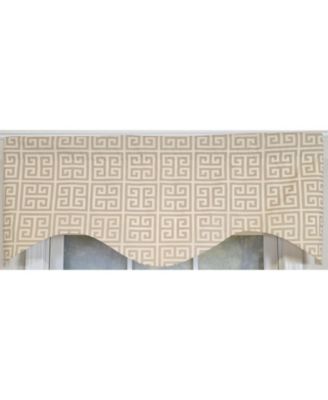 100% Cotton Tower Cornice With Poly/Cotton Ivory lining Rod Pocket Valance 50" x 17" Gray