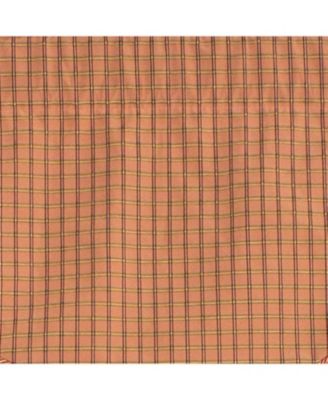 Common Check Corded Cornice 100% Cotton with Fully Lined 3" Rod Pocket Valnance for Windows 50" x 17" Candy