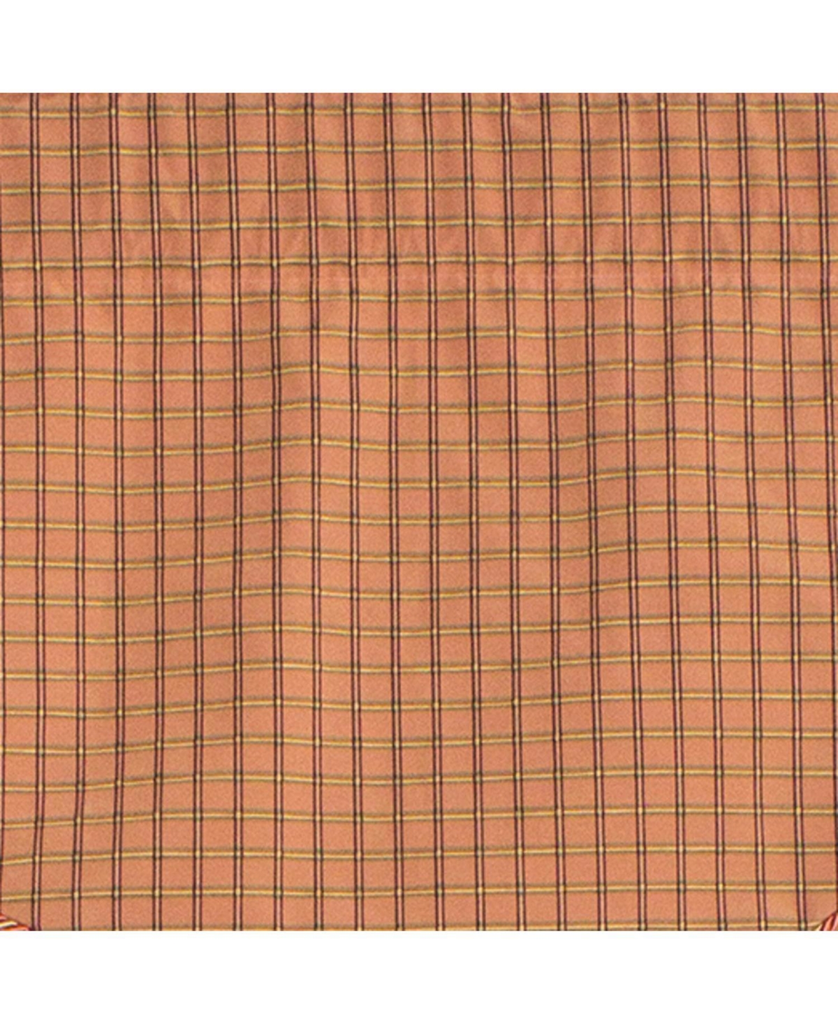 Rlf Home Common Check Corded Cornice 100% Cotton with Fully Lined 3" Rod Pocket Valnance for Windows 50" x 17" Candy