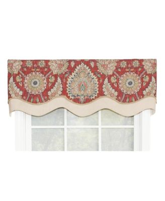 Wakeshire Glory All Season 3" Rod Pocket Valance 50" x 16" Garnet by RLF Home