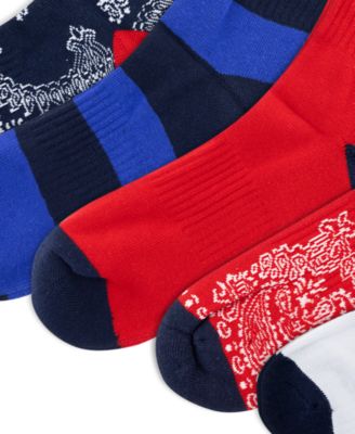 Men's 6-Pack Bandana Bear Crew Socks