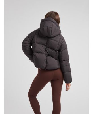 Women's Cloud Cropped Hooded Puffer Jacket