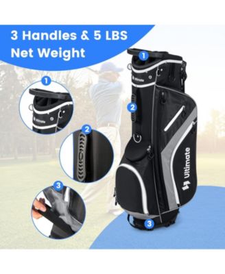 Lightweight Golf Stand Bag with 14 Way Top Dividers and 6 Pockets