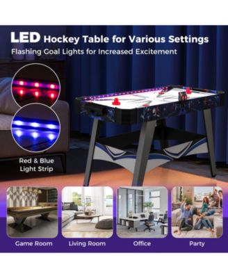 Air Powered Hockey Game Table with 2 Pushers and Pucks