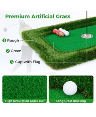 37.5 x 25.5 Inch Floating Golf Green for Pool Chipping Green Mat
