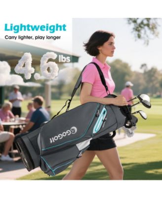 Golf Cart Bag Lightweight Portable Golf Club Organizer Bag