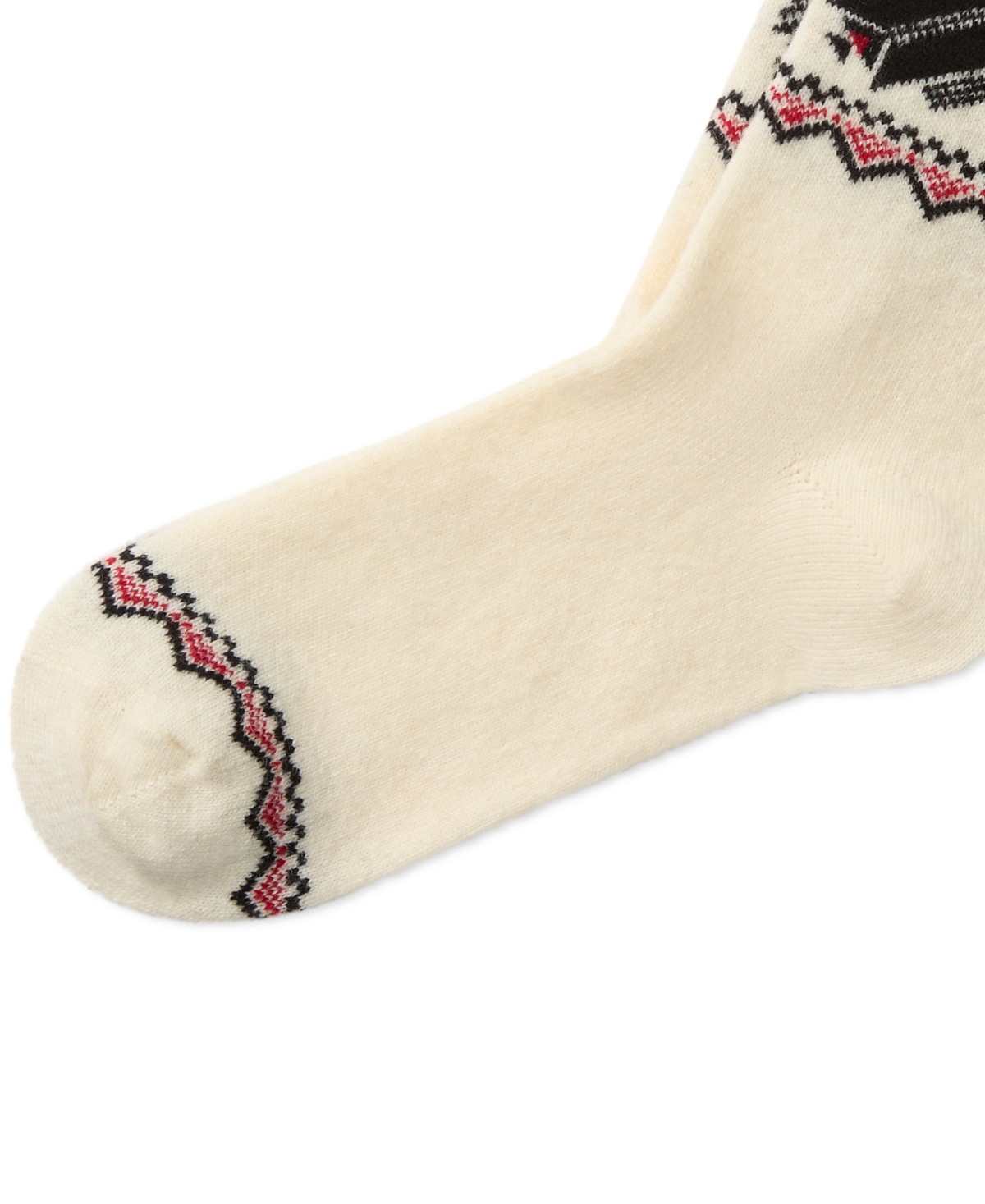 Polo Ralph Lauren Women's Snowflake Border Knit Crew Socks In Neutral