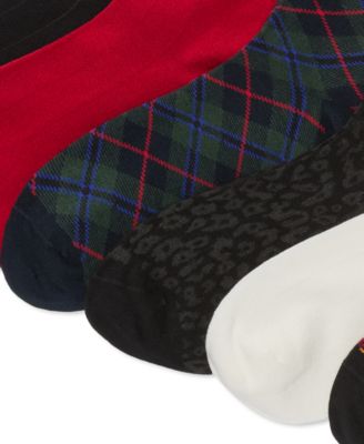 Women's 6-Pack Holiday Plaid Crew Socks