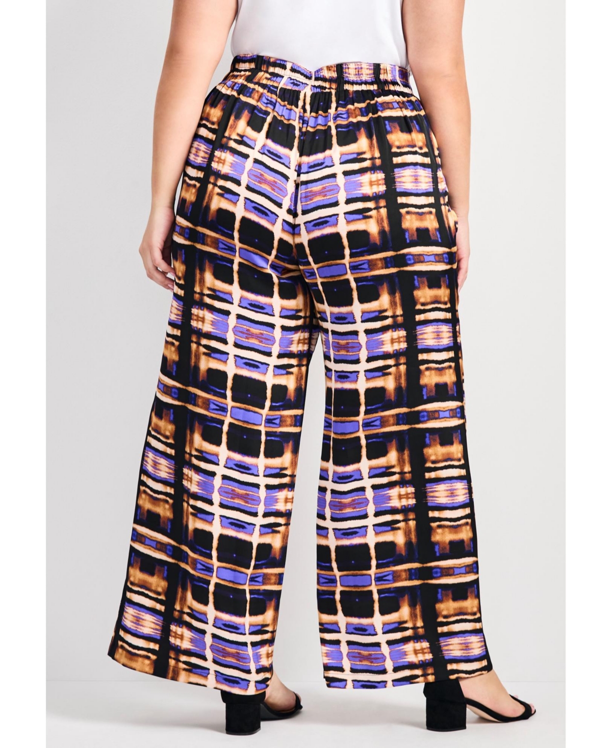 Avenue Women's Goldi Wide Leg Satin Pant