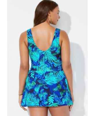 Women's V-Neck Swimdress