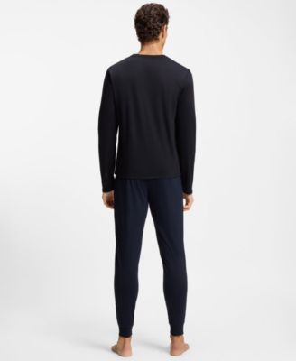 Men's Long-Sleeve Top and Pants Pajama Set