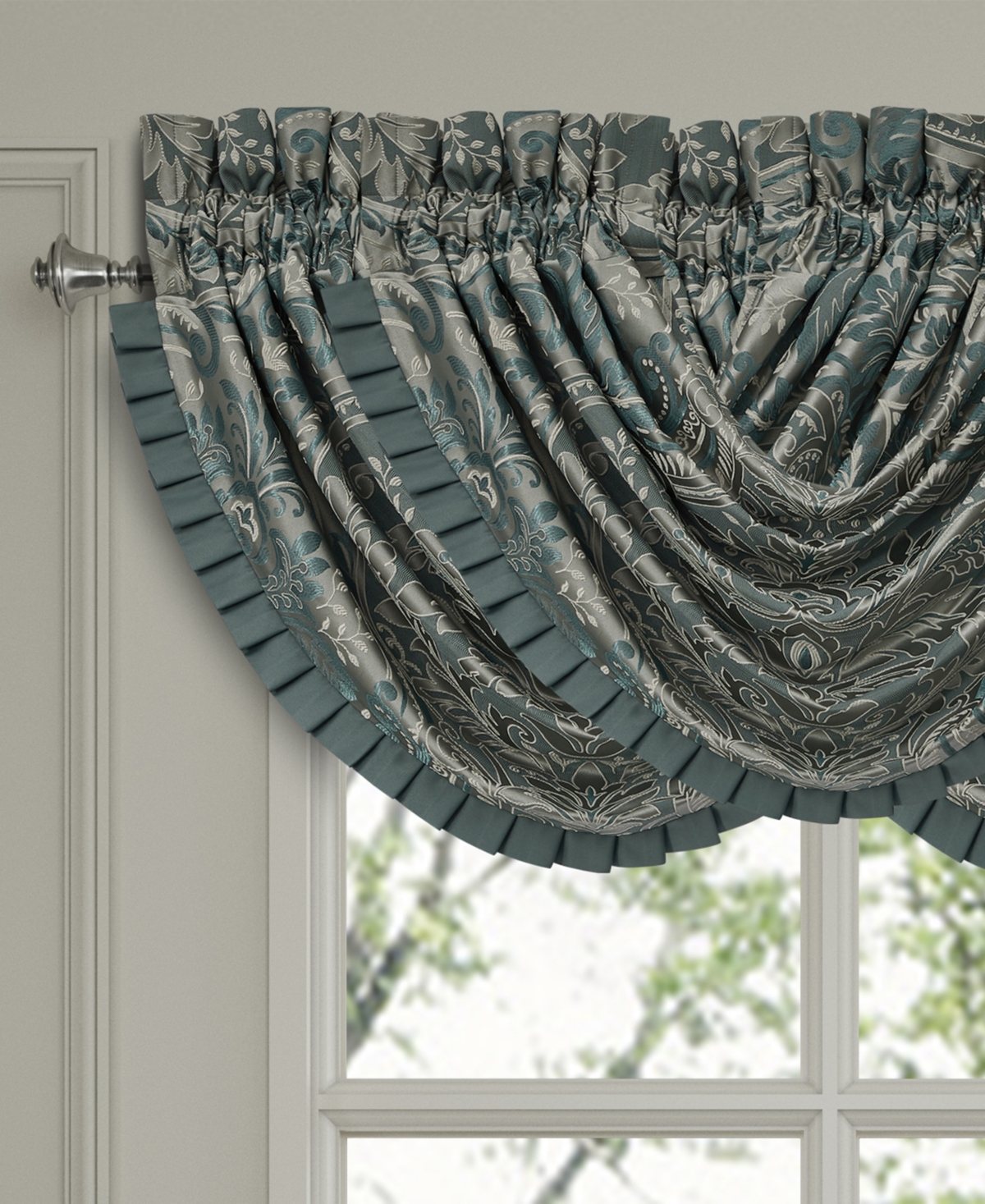J Queen New York Renata Window Waterfall Valance, 33" x 43"