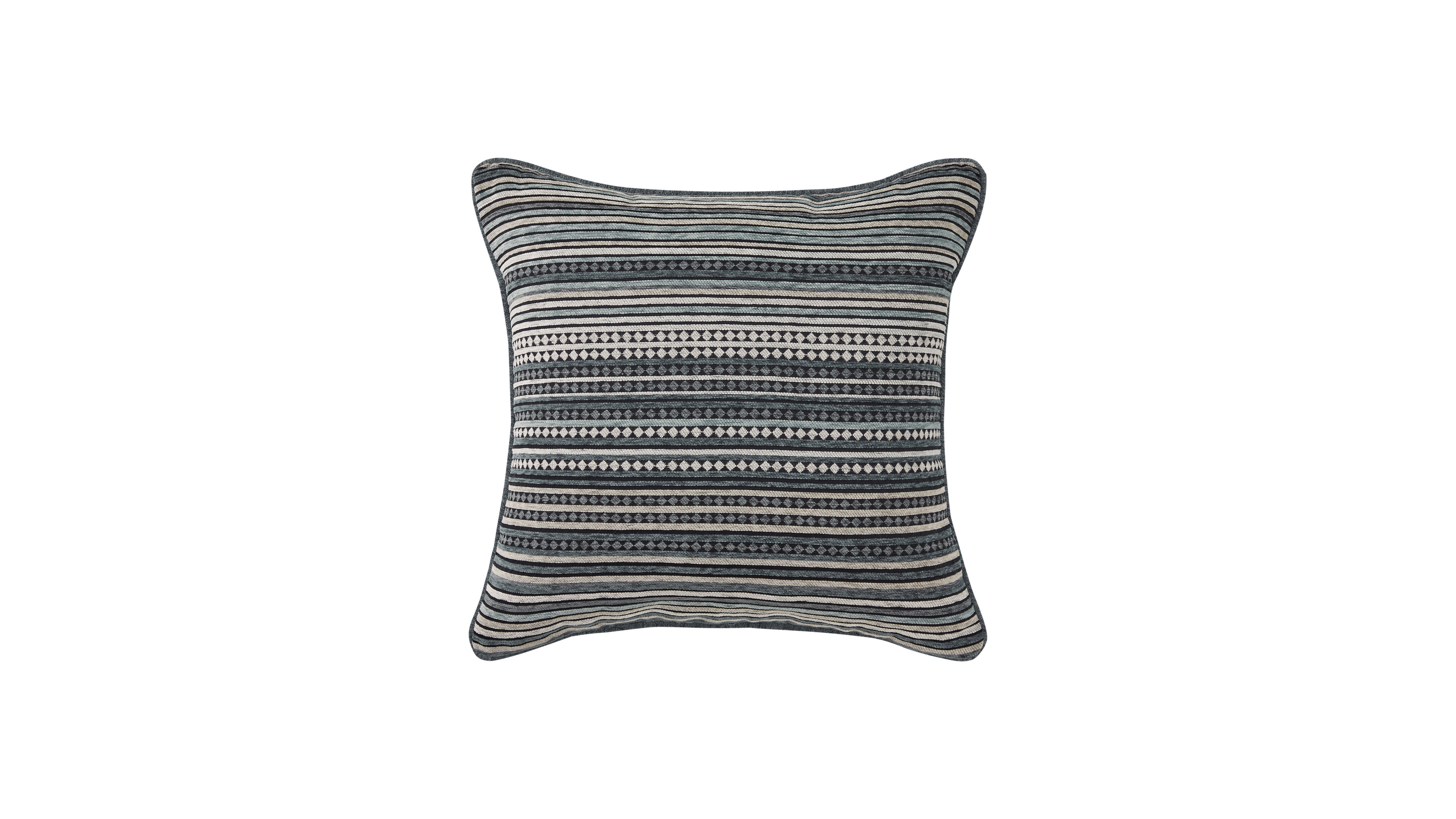 J Queen New York Parallel Chenille Stripe Decorative Pillow, 20" x 20"