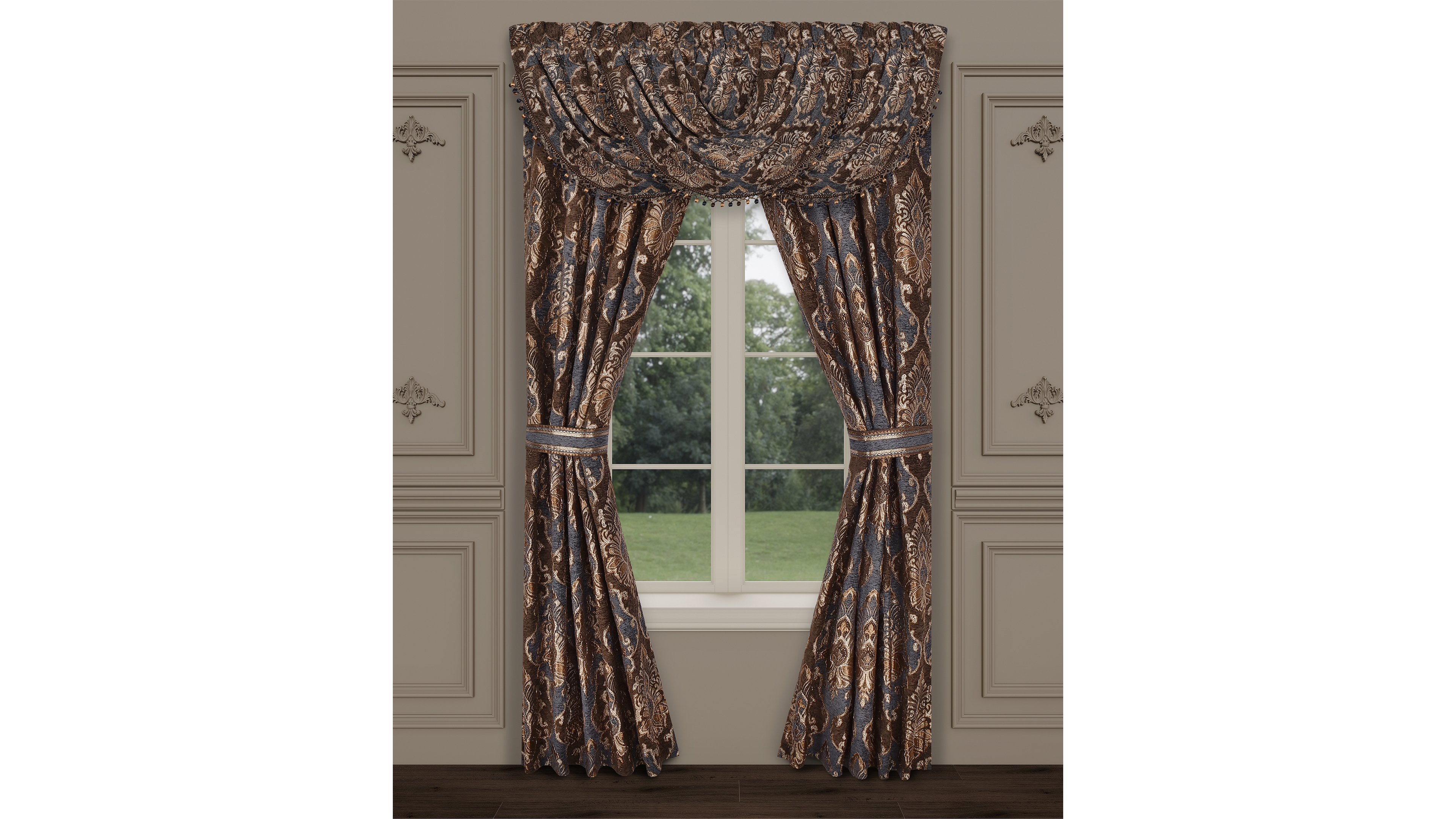J Queen New York Sofia Window Panel Pair, 50" x 84"