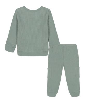 Baby Boys' Waffle Top and Joggers, 2-Piece Set
