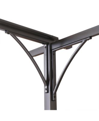 11.5'x11.5' Retractable Patio Gazebo Pergola, UV Resist,