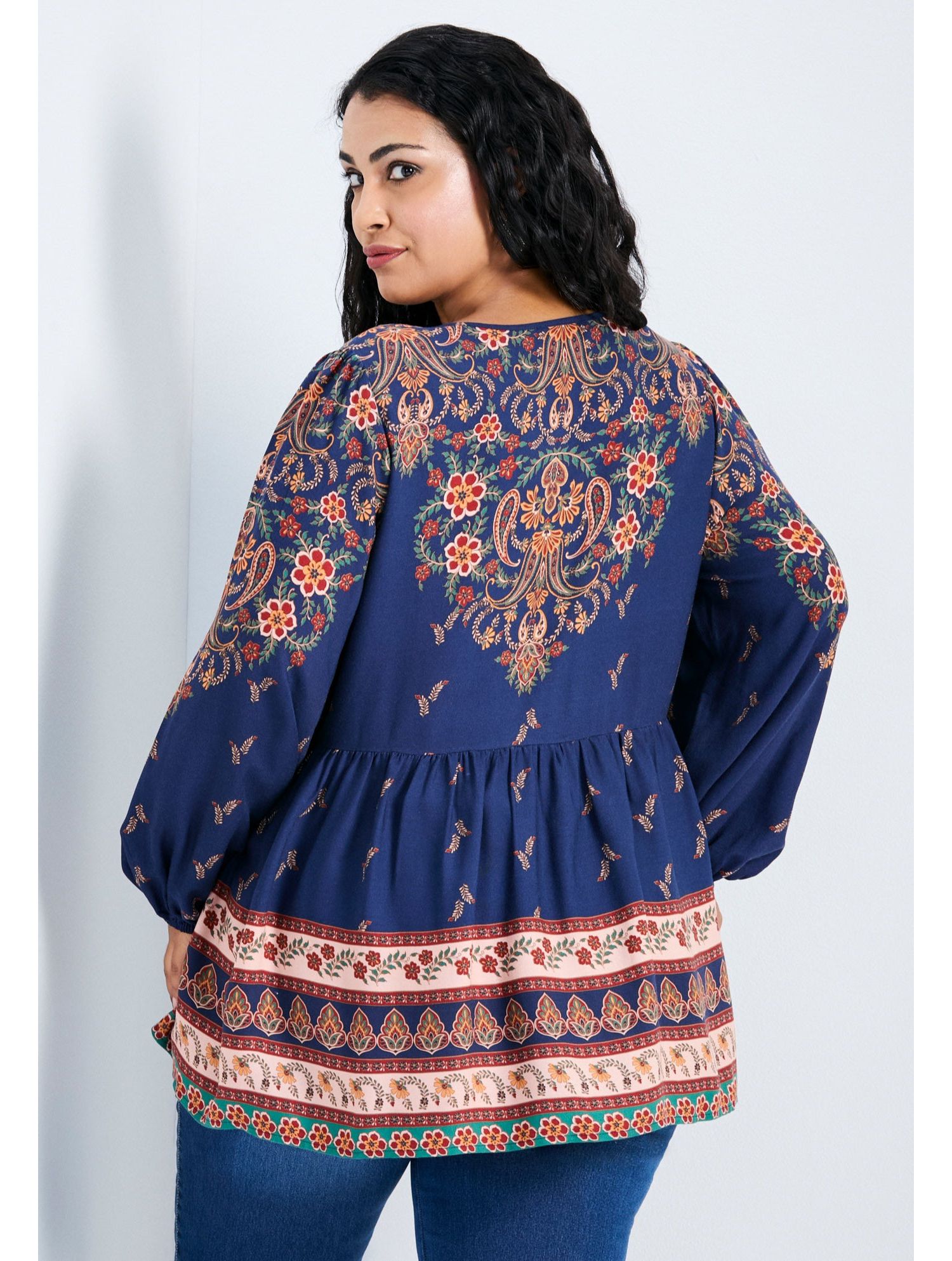 Women's Plus Size Kiani Boho Print Tunic