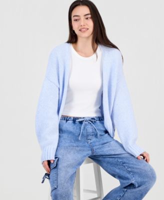 Juniors' Open-Front Cozy Cardigan