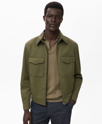 MANGO - Men's Pockets Cotton Jacket