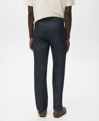 Men's Dark Wash Straight Fit Jeans