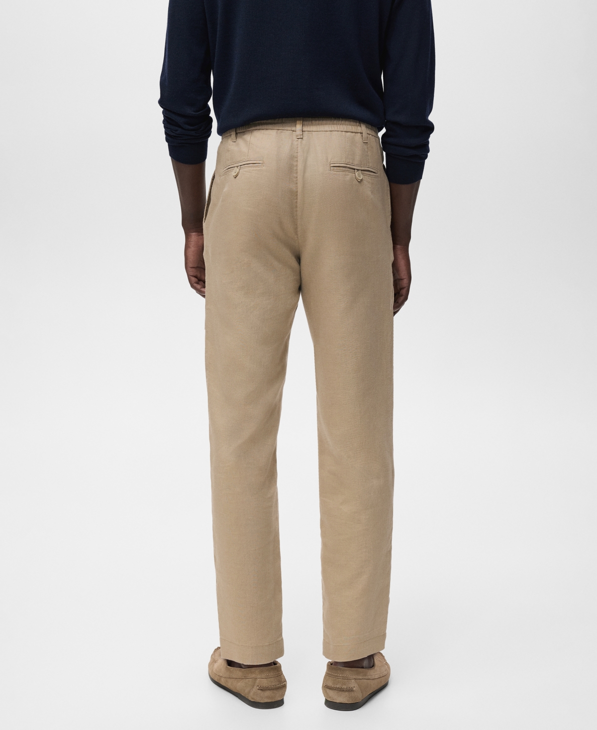 Mango Men's Drawstring Slim-Fit Pants