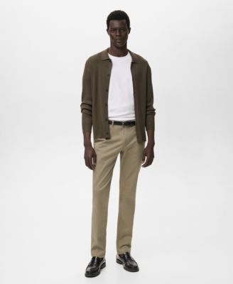 Men's Ribbed Knit Cardigan