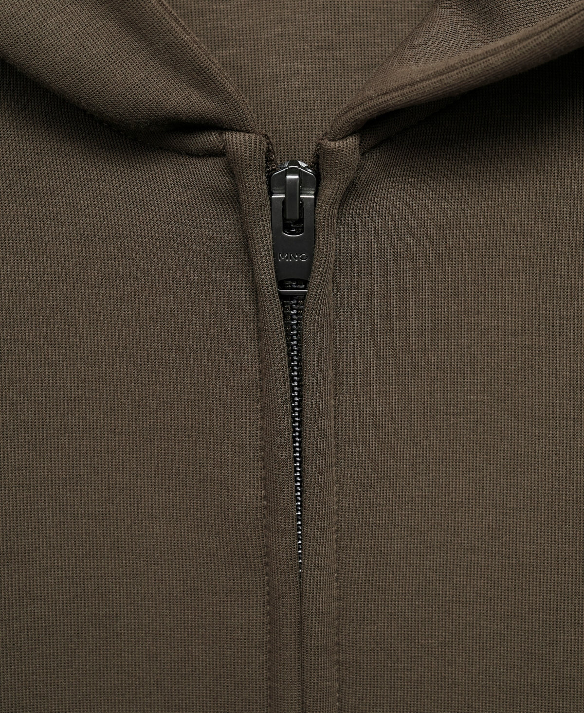 Mango Zip-up Hoodie In Animal Print