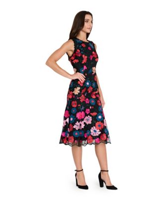 Women&#39;s Sleeveless Embroidered Short Mermaid Dress