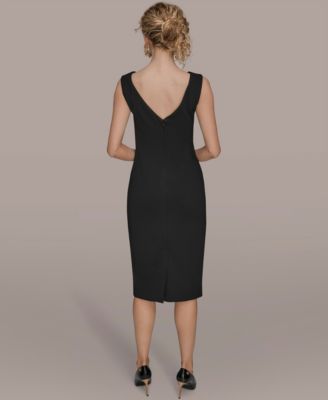 Petite 3D Floral Detail Sheath Dress