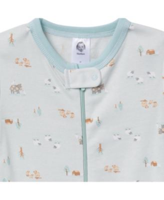 Toddler Boys Snug Fit Footed Pajamas, 2-Pack, Farm