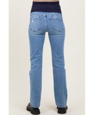 Maternity Medium Mid Rise Straight Jeans