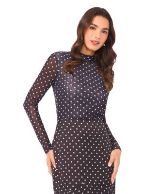 Women's Turtleneck Fitted Long-Sleeve Top