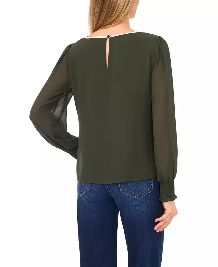 Women's Long-Sleeve Embroidered Top - thumbnail 3