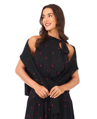 Women's Halter Tie Neck Tiered Maxi Dress