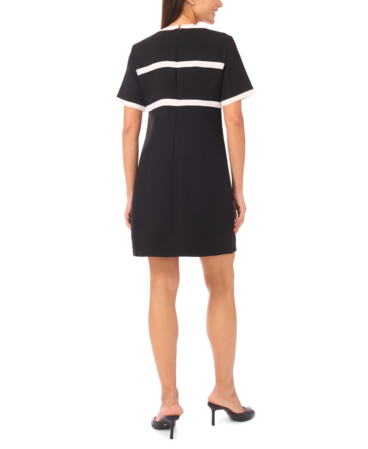 CeCe Women's Short-Sleeve Dress with Combo Bows