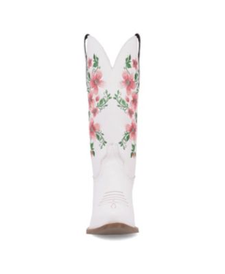 Women's Shoes Designed With Floral Embroidery(Posie) - Boots.